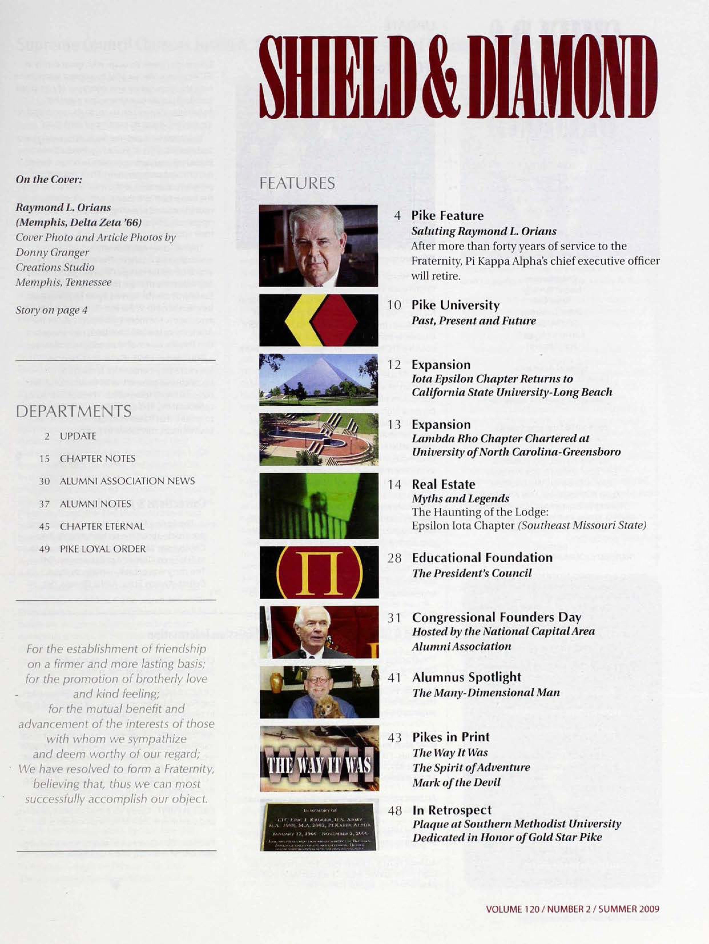 On the Cover, Summer 2009